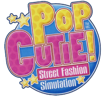 Pop Cutie Street Fashion Simulation title screen for Nintendo DS